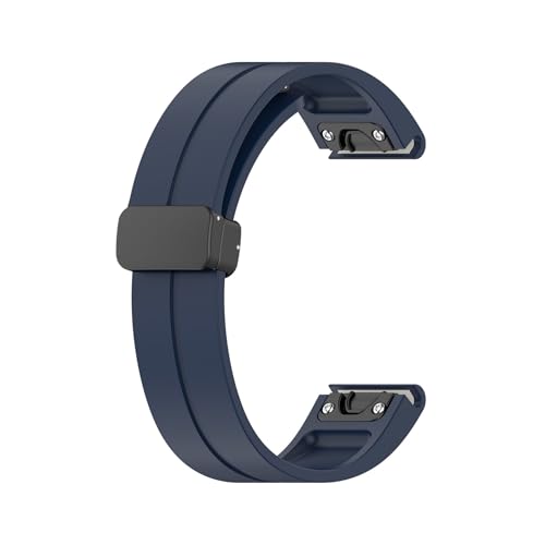 [PLYYQZM] 20 22 26mm �V���R���X�g���b�v .Gar min �ɍ��� Fenix 8 E 7 7X 6X Pro 5Plus Instinct2/Mk2i/Tactix7pro �N�C�b�N�����[�X���X�g�o���h�p�ɓK�p(Midnight bl