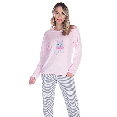 Pijama Feminino Plush De Inverno Aberto Quente Blusa Blusa Longa E Calça