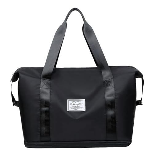 Expandable Duffle Bag for Travel - Lightweight Carry-On Tote Bag | Multipurpose Expandable Tote Travel Foldable - Portable Work out Personal Item for Home School