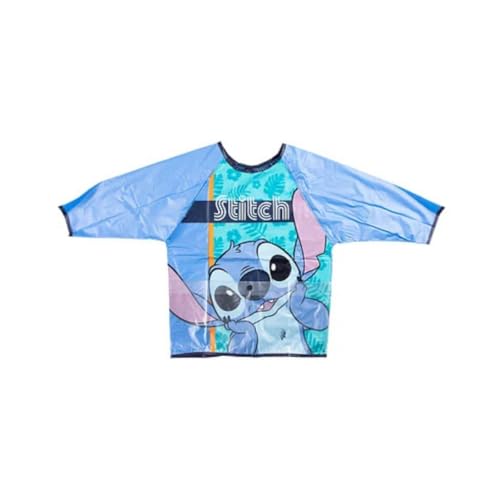 My sweety pop | Tablier Peinture Enfant Stitch Disney Bleu | Blouse Activités Imperméable Manches Longues | Protection Loisirs Créatifs Cuisine 2 à 4 Ans |...