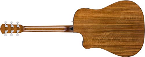 Image of Fender CD-140SCE Dreadnought Cutaway Acoustic Electric Guitar, with 2-Year Warranty, Fishman Pickup and Preamp System, Natural, with Case | Cutaway Dreadnought, Solid Spruce Top, Laminated Ovangkol Back and Sides, Fishman CD-1 Preamp with Tuner, With Hardshell Case