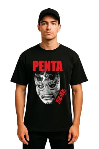 Penta Tshirt| Penta face Tshirt (US, Alpha, Large, Regular, Regular) Black