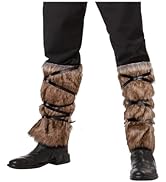 Amazon.com: Joukavor Viking Fluffy Leg Warmers Furry Faux
