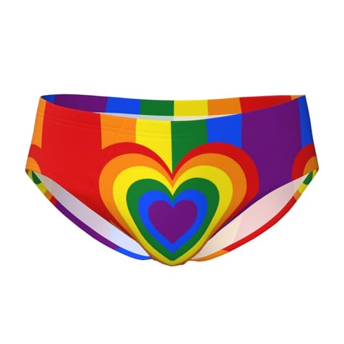 Rainbow Spread Love Gay Pride Men'S Brief Underwear Underpants Triangle Briefs With Pouch3