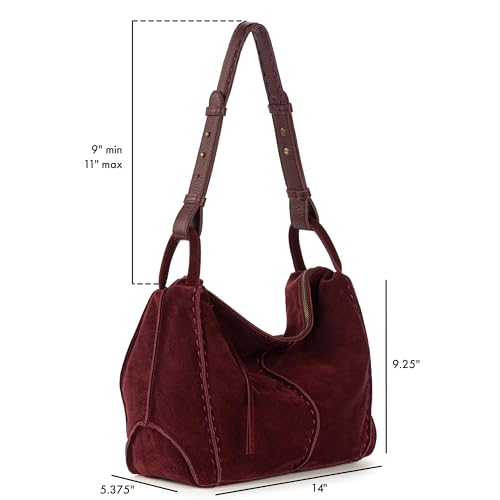 Image of The Sak Los Feliz Hobo Purse - Premium Large Leather Women's Handbag for Everyday & Travel - Durable Purse With Zipper Pocket