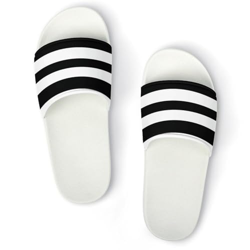 JZemdybill Pantuflas antideslizantes, diseño de uñas de gato, deslizadores con patrón de gato para hombres y mujeres, toboganes de ducha, Blanco Estilo 3, 39 1/3 EU