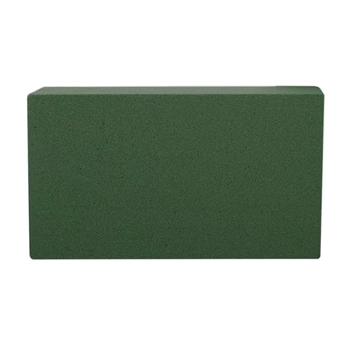 Bloque de espuma verde recortable, base de plantas resistente y húmeda con diseño de decoración para el hogar, accesorio para bodas, cumpleaños, fiestas, vacaciones, mesa de arco, ramo de flores