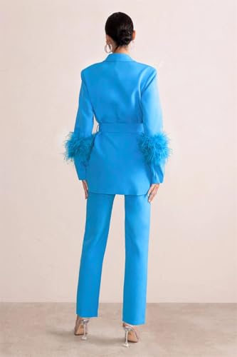 Women's Suit Sets Long Sleeve Double Breasted Blazer and Pants Suits 2 Piece Sets Tracksuit3