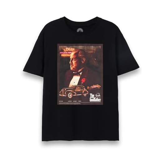 The Godfather El Padrino Camiseta para Hombre Louis Restaurante Italiano película Negro Top
