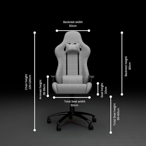 Image of GamingGears Polyurethane Gaming Chair for Gaming, Home Office &Study- Perfect for Work from Home with Head & Lumbar Support,2D Armrest &180 Degree Recline,and Multi Locking Position