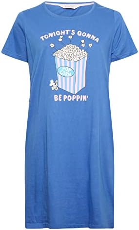 Yours Curve Popcorn Print Dipped Hem Nightdress – Women’s – Plus Size Curve Yours Curve Popcorn Print Dipped Hem Nightdress – Women’s – Plus Size Curve