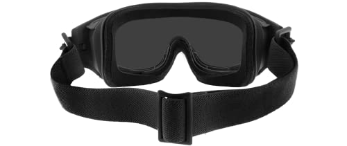Wiley X Spear Goggle Sunglasses, ANSI Z87 Safety Ballistic Rated Goggles for Men and Women, UV Eye Protection for Shooting and Tactical, Matte Black Frame, Smoke Grey and Clear Changeable Lenses3