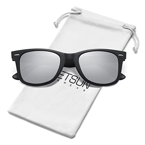 Image of MEETSUN Polarized Sunglasses for Women Men Classic Retro Square Frame Driving Sun Glasses UV Protection