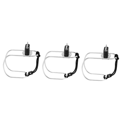 POPETPOP 3 Piezas Soporte de de Vida Perchero Resistente Inflable Collar Accesorios tendedero Anillos Soporte para aro Salvavidas Soporte de Anillo de natación Acero Inoxidable