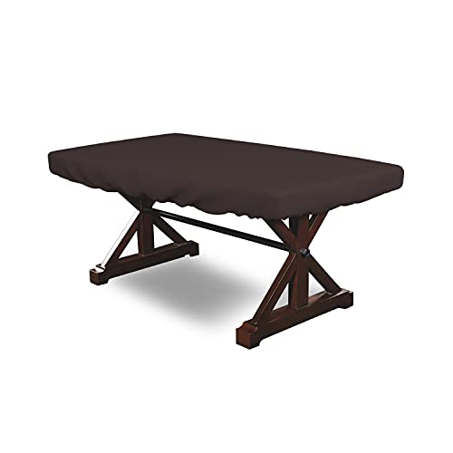 Poker Table Cover 18 Oz Waterproof - 100% Weather Resistant Outdoor Game Table Cover with Elastic at 4 Sides (84