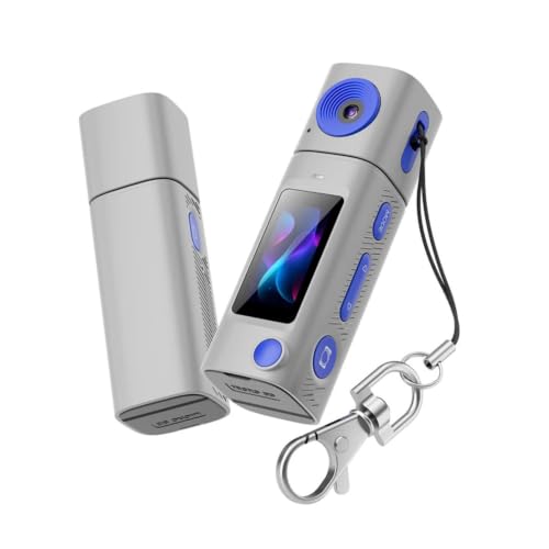 Image of Lipstick Series Thumb Mini Camera, 2K HD Portable Pocket Sports Camcorder with Long-Lasting Battery for Students Outdoor Video & Photography Recording(G10 Gray)