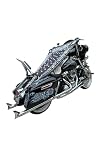 THIGHBRUSH Motorcycle Sunshade and Cover - Keep Your Bike Seat Cool and Dry - La Noche Black Bandana Design