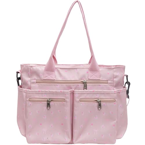 Casual Messenger Bag Floral Nylon Crossbody Bag Chic Shoulder Bag Travel Daypacks