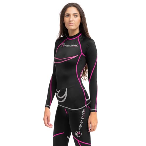 Camisa de manga larga para mujer negra AQUAZONE talla L blusa casual elegante