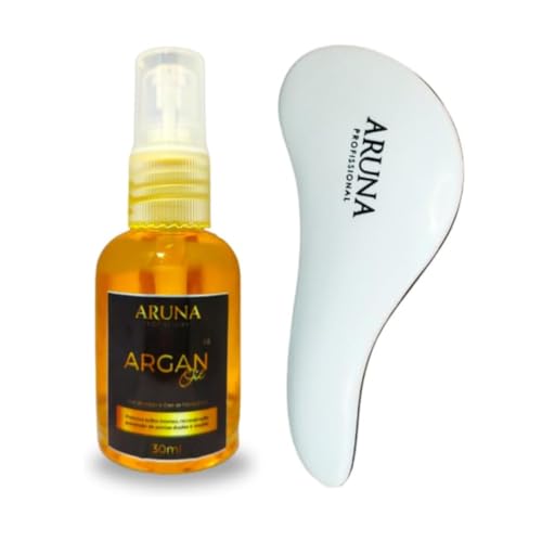 Kit Óleo de Argan Macadâmia Hidratante 30ml + Escova Mágica – Cab...