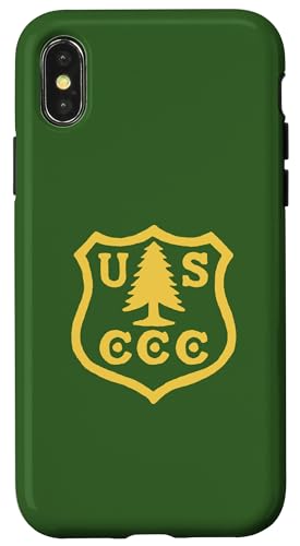 Vintage Civilian Conservation Corps Retro CCC Logo X}zP[X iPhone X/XS p