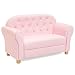 Best Choice Products 36in Upholstered Tufted Mini Sofa Couch for Kids, Toddlers, Nursery, Playrooms w/Gem Studs
