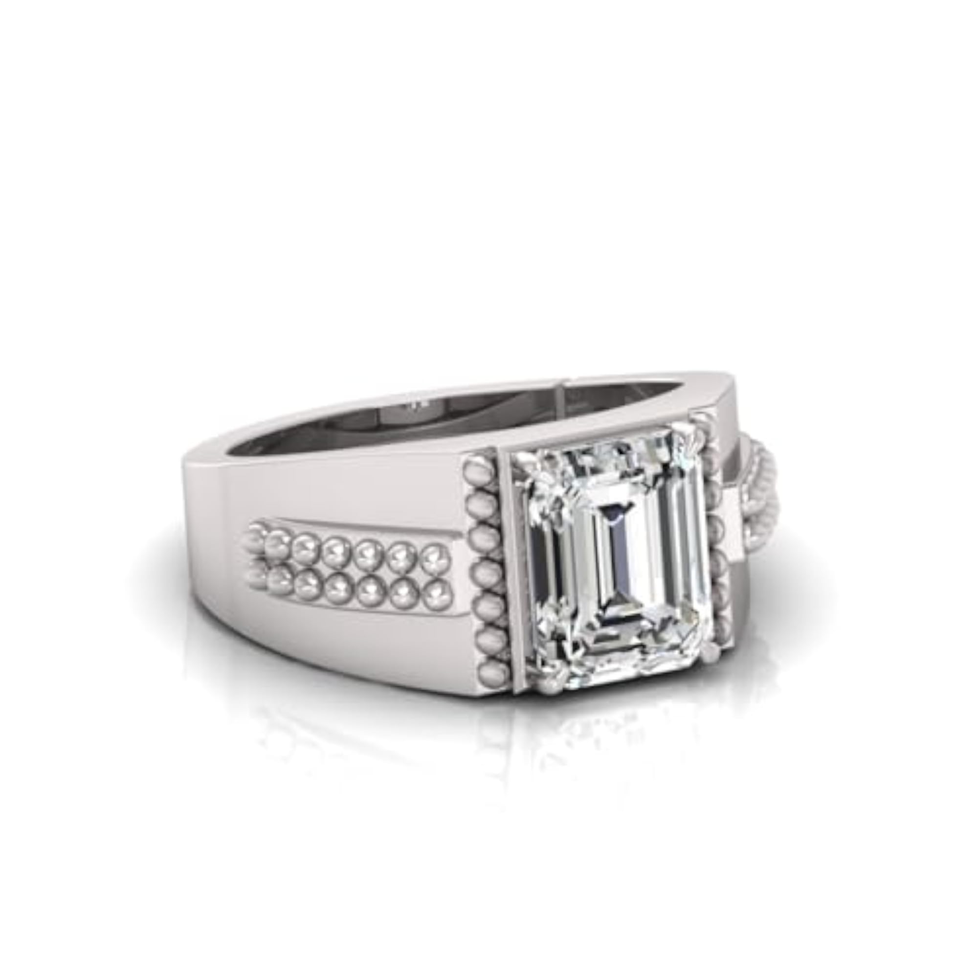 5.25 Ratti White Sapphire Adjustable Ring, Lab Certified