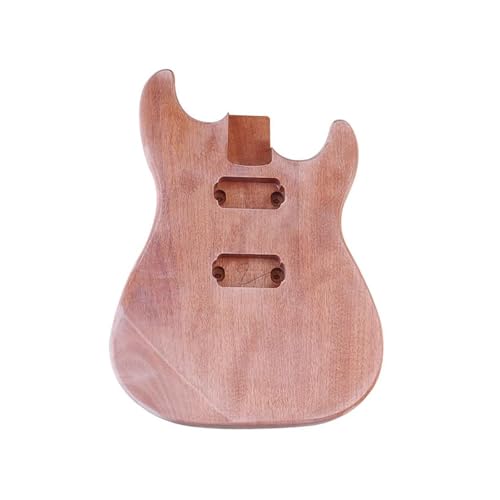 Guitar Body Kit Okoume Wood Body With HH Pickup Hole For ST Electric Guitar