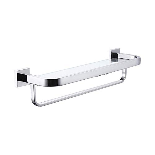 Étagère en verre de salle de bain moderne pour douche et organisation murale
