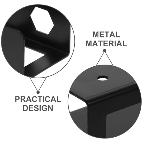 Soporte para Laptop con montaje bajo escritorio y tapetes antideslizantes Eva, 2 juegos, con soportes de hierro resistente para ahorro de espacio, evita deslizamientos y utiliza espacio no usado para oficina y estudio miniatura 3