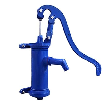 NIKS Plastic PVC Hand Pump for Home, Garden 0-7 m, 10-15 LPH (Blue)