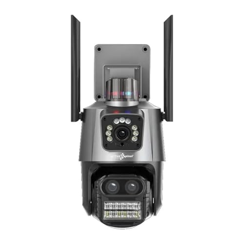 Image of Active Pixel 4mp+4mp 8X Zoom PTZ WiFi Wireless Outdoor Dual Lens CCTV Camera,Wireless Security 360,Dark Vision, Supports Upto 128 GB Micro Sd Card,Motion Detection,Siren Alarm,Alexa - A2