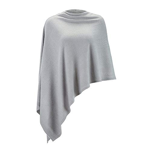 Women Ponchos Sweater Versatile Lightweight Solid Knitted Shawl Wrap Scarf Cape Accessories for Womens