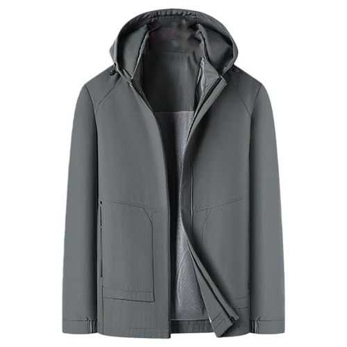 Veste d'affaires décontractée et confortable avec capuche amovible automne homme