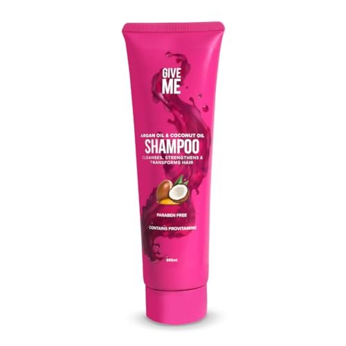 Give Me Cosmetics Shampoo, Cleanses and Strengthens, Paraben-Free with Argan, Coconut, and Macadamia Oil, Betaine, and Pro-Vitamin B5
