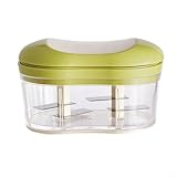 Multifunktional: Der Knoblauchzerkleinerer ist und kann für eine Vielzahl von Gemüse, Obst und Nüssen wie Knoblauch, Zwiebeln, Tomaten usw. verwendet werden. Es ist perfekt für die Zubereitung von Salaten, Salsas und mehr.