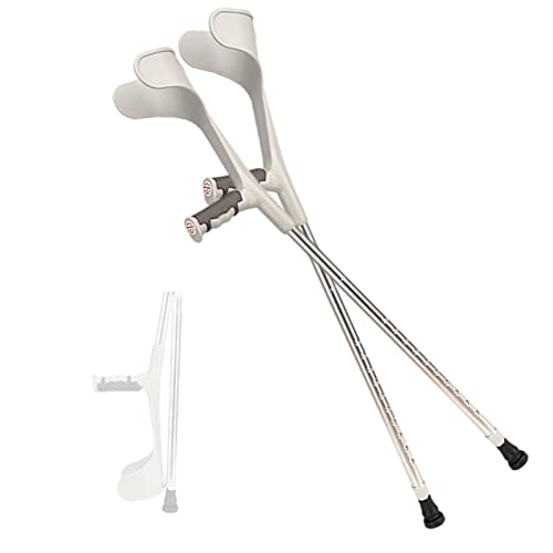 Kule dla dorosłych (2 szt.), Lekkie kule przedramienne, Aluminiowe składane, rozkładane kule do chodzenia, Urządzenie do poruszania się o kulach, Udźwig do 330 funtów (kolor: srebrny) Keep it in mind