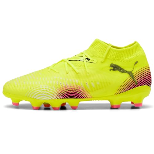 PUMA Future 8 Pro Firm Artificial Ground (Little Big Kid) Sneaker, Yellow Alert Black/Sun Struck, 5 US Unisex