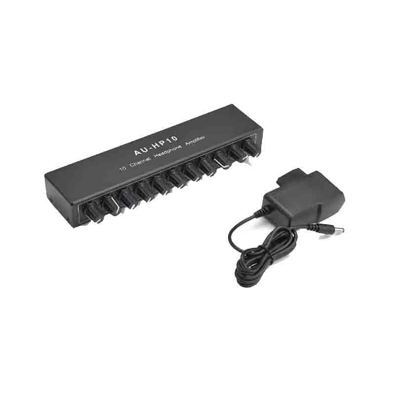 Amplificateur stéréo de précision AU-HP10 avec 10 amplificateurs et adaptateur