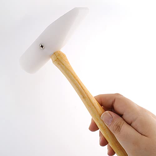 The Beadsmith HAM21 Nylon Wedge Hammer - 9.5 Inches Wooden Handle thumb #2