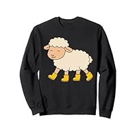 Cute Sheep in Rain Boots Sweatshirt