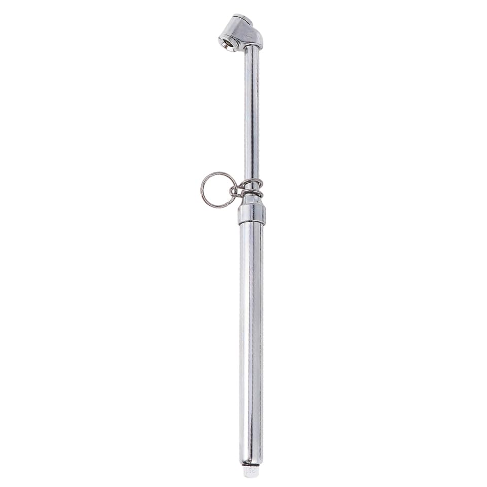 Analog Dial Tire Pressure Gauge Pencil Style Air Gage with Pocket Clip Chrome Plated Mechanical Tyre Checker for Car Motorcycle Bike SUV Rv ATV
