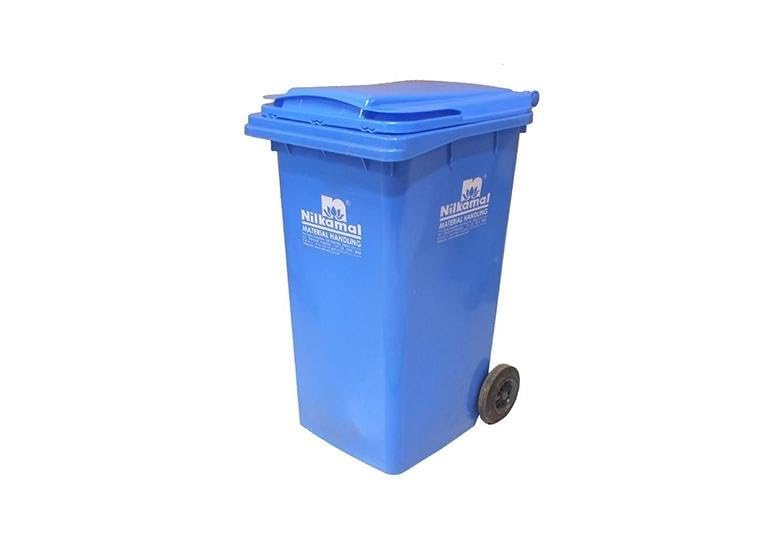 @home Nilkamal Plastic 120 Ltr Wheel Garbage Dustbin Manual-Lift (Blue)-picture-18