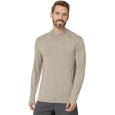 tasc Performance Men's Carrollton L/S Hoodie, Gray Oak Heather Cover