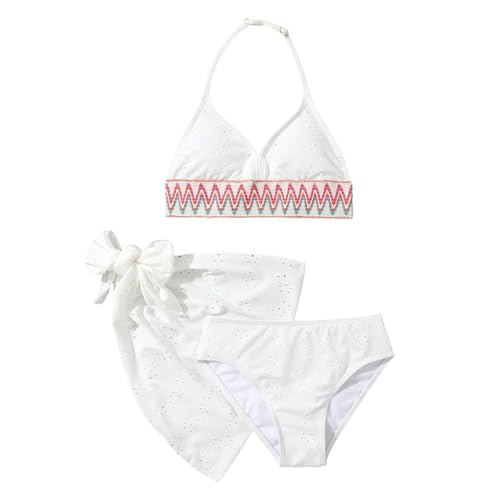 Maillot de bain ado fille 8-14 ans 3 pièces costume de bain pour plage et piscine