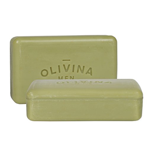 Olivina Men Juniper Tonic Exfoliating Bar Soap - 2 Pack