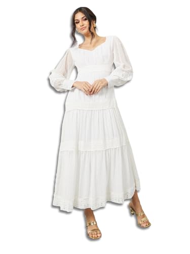 Image of Styli Women Tired Maxi Dress | Flowy Silhouette with Comfortable Fit | Elegant and Stylish Design | Perfect for Casual and Occasion Wear