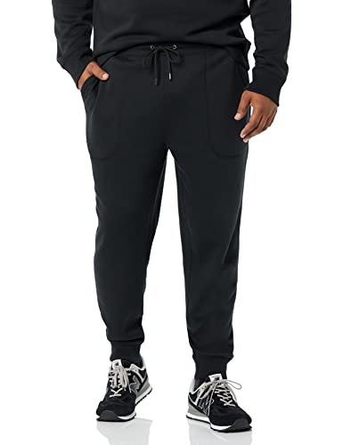 Goodthreads Pantalón Jogger de Forro Polar Lavado Hombre, Negro, L Cover