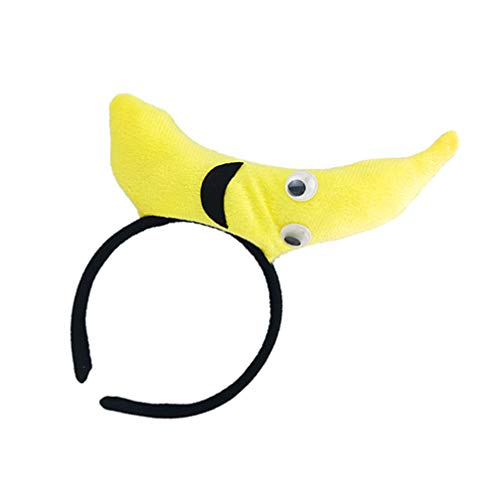 TOYANDONA Fruit Vegetable Headband Party Costume Hair Hoop Performance Headpiece, Banana - Image 3