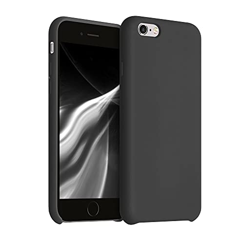 kwmobile Case Compatible with Apple iPhone 6 / 6S Case - TPU Silicone Phone Cover with Soft Finish - Black